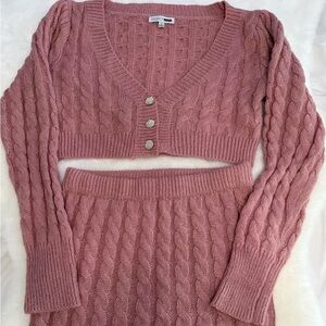 Sweater Skirt Set Fashion Nova